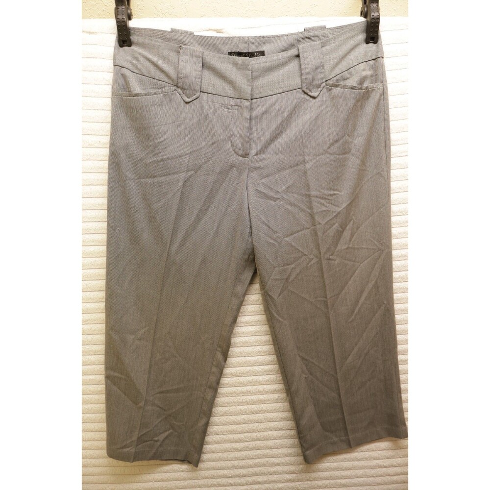 Stoosh Studio Pants, Women's Size 18, Gray, Dress Pants, Cut off , Flat Front
